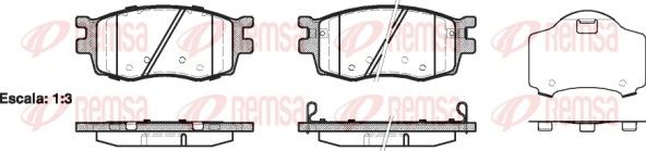 REMSA 1208.02 Brake Pad Set, disc brake