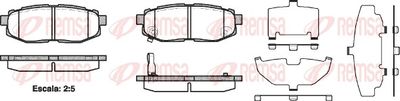 Brake Pad Set, disc brake REMSA 1228.01