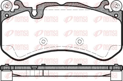 Brake Pad Set, disc brake REMSA 1300.00