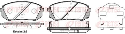 Brake Pad Set, disc brake REMSA 1302.02