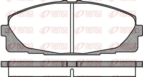 REMSA 1325.00 Brake Pad Set, disc brake