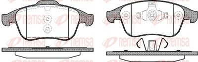 Brake Pad Set, disc brake REMSA 1350.00