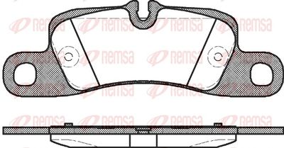 Brake Pad Set, disc brake REMSA 1379.00