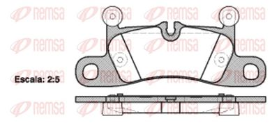 Brake Pad Set, disc brake REMSA 1379.10