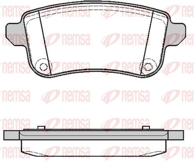 Brake Pad Set, disc brake REMSA 1387.10