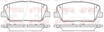 Brake Pad Set, disc brake REMSA 1398.12