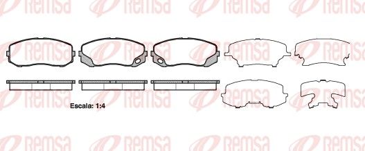 REMSA 1405.00 Brake Pad Set, disc brake