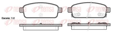 Brake Pad Set, disc brake REMSA 1432.02