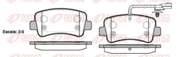 REMSA 1439.01 Brake Pad Set, disc brake