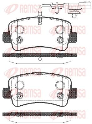 REMSA 1439.11 Brake Pad Set, disc brake