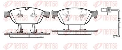 Brake Pad Set, disc brake REMSA 1441.12