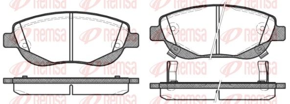 REMSA 1448.02 Brake Pad Set, disc brake