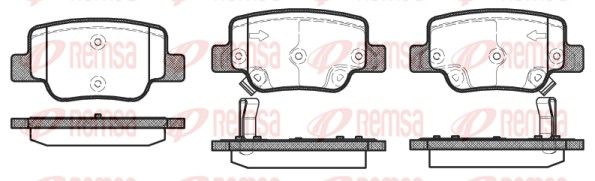 REMSA 1452.02 Brake Pad Set, disc brake