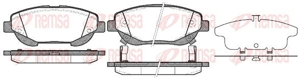 REMSA 1453.02 Brake Pad Set, disc brake