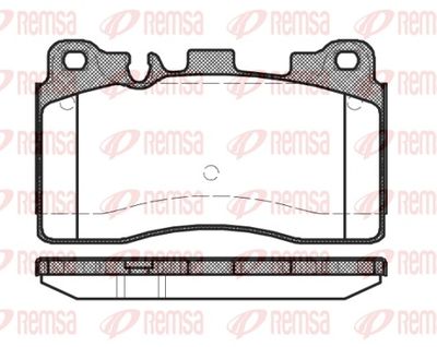 Brake Pad Set, disc brake REMSA 1454.00