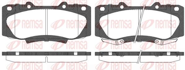 REMSA 1468.02 Brake Pad Set, disc brake