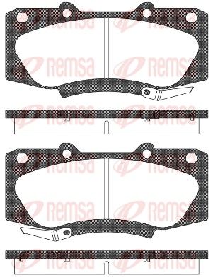 REMSA 1468.04 Brake Pad Set, disc brake