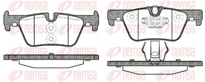 Brake Pad Set, disc brake REMSA 1476.00