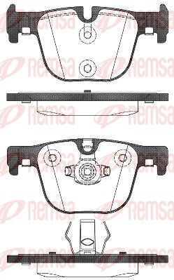 Brake Pad Set, disc brake REMSA 1493.00