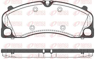 Brake Pad Set, disc brake REMSA 1509.00