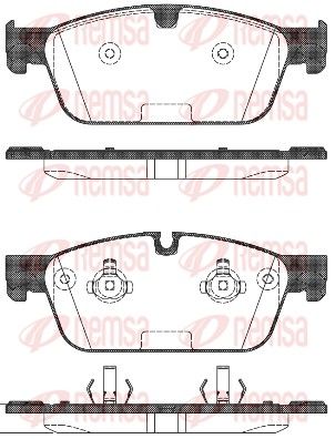 Brake Pad Set, disc brake REMSA 1511.00