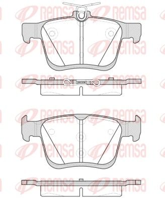 Brake Pad Set, disc brake REMSA 1516.00