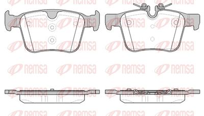 Brake Pad Set, disc brake REMSA 1516.40