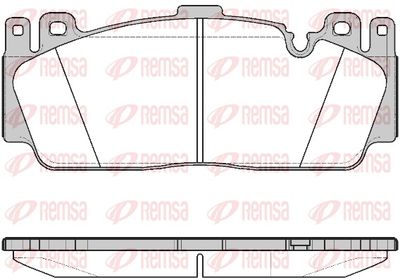 Brake Pad Set, disc brake REMSA 1543.00