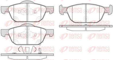 Brake Pad Set, disc brake REMSA 1552.02