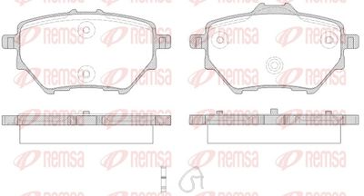 Brake Pad Set, disc brake REMSA 1562.00