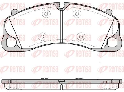 Brake Pad Set, disc brake REMSA 1597.00