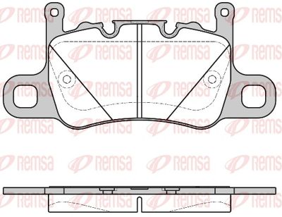 Brake Pad Set, disc brake REMSA 1598.00