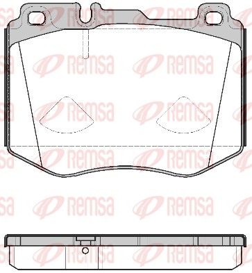 Brake Pad Set, disc brake REMSA 1604.00