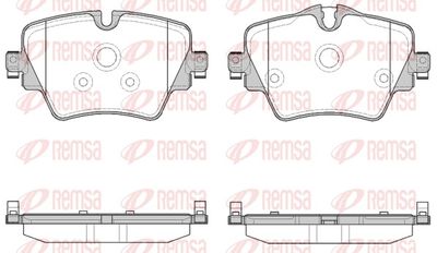 Brake Pad Set, disc brake REMSA 1625.08