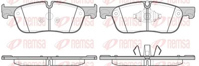 Brake Pad Set, disc brake REMSA 1633.10