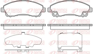 Brake Pad Set, disc brake REMSA 1645.00