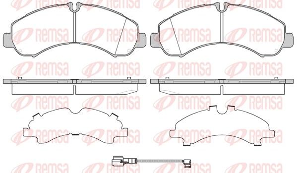 REMSA 1646.01 Brake Pad Set, disc brake