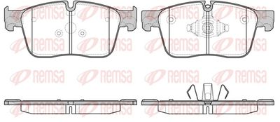 Brake Pad Set, disc brake REMSA 1683.00