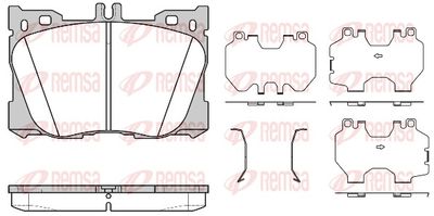 Brake Pad Set, disc brake REMSA 1705.00