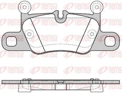 Brake Pad Set, disc brake REMSA 1714.00