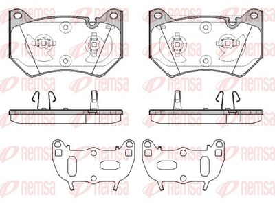 Brake Pad Set, disc brake REMSA 1839.10