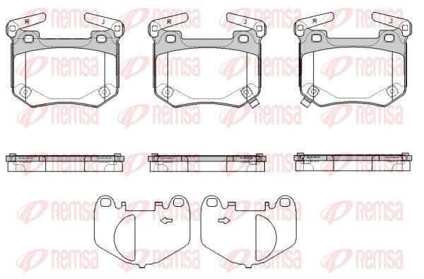 REMSA 1849.02 Brake Pad Set, disc brake