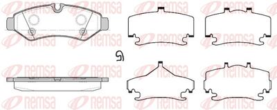 Brake Pad Set, disc brake REMSA 1867.00