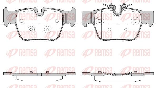 REMSA 1868.00 Brake Pad Set, disc brake