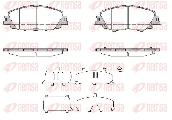 REMSA 1870.00 Brake Pad Set, disc brake