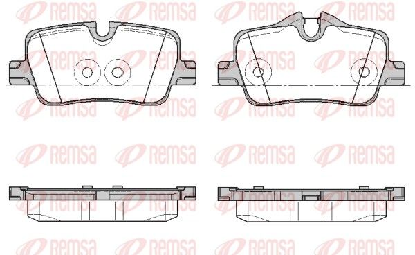 REMSA 1873.00 Brake Pad Set, disc brake