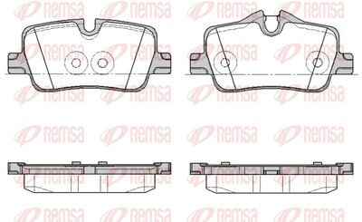 Brake Pad Set, disc brake REMSA 1873.00