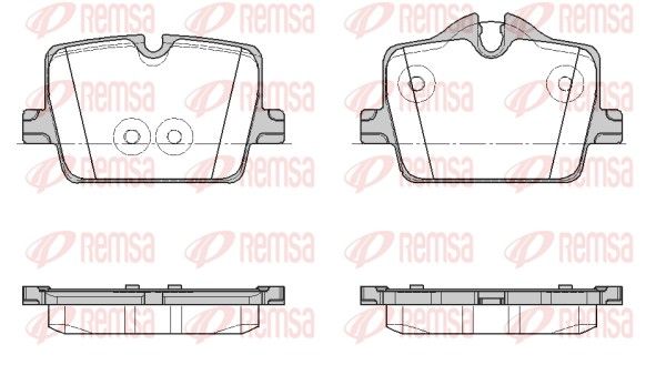 REMSA 1874.00 Brake Pad Set, disc brake