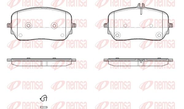 REMSA 1879.00 Brake Pad Set, disc brake