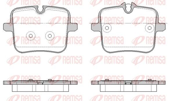 REMSA 1954.00 Brake Pad Set, disc brake